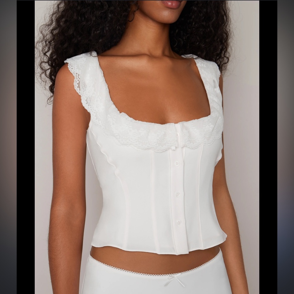 NWT - Guizio Paloma Lace Top - L